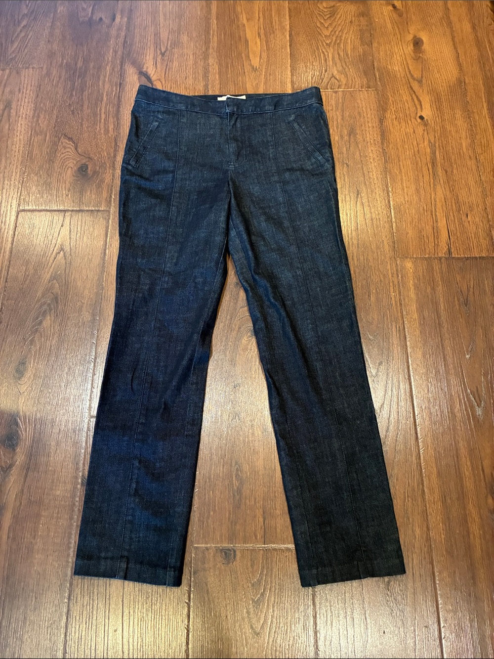 Tory Burch Dark Indigo Straight Leg Jeans